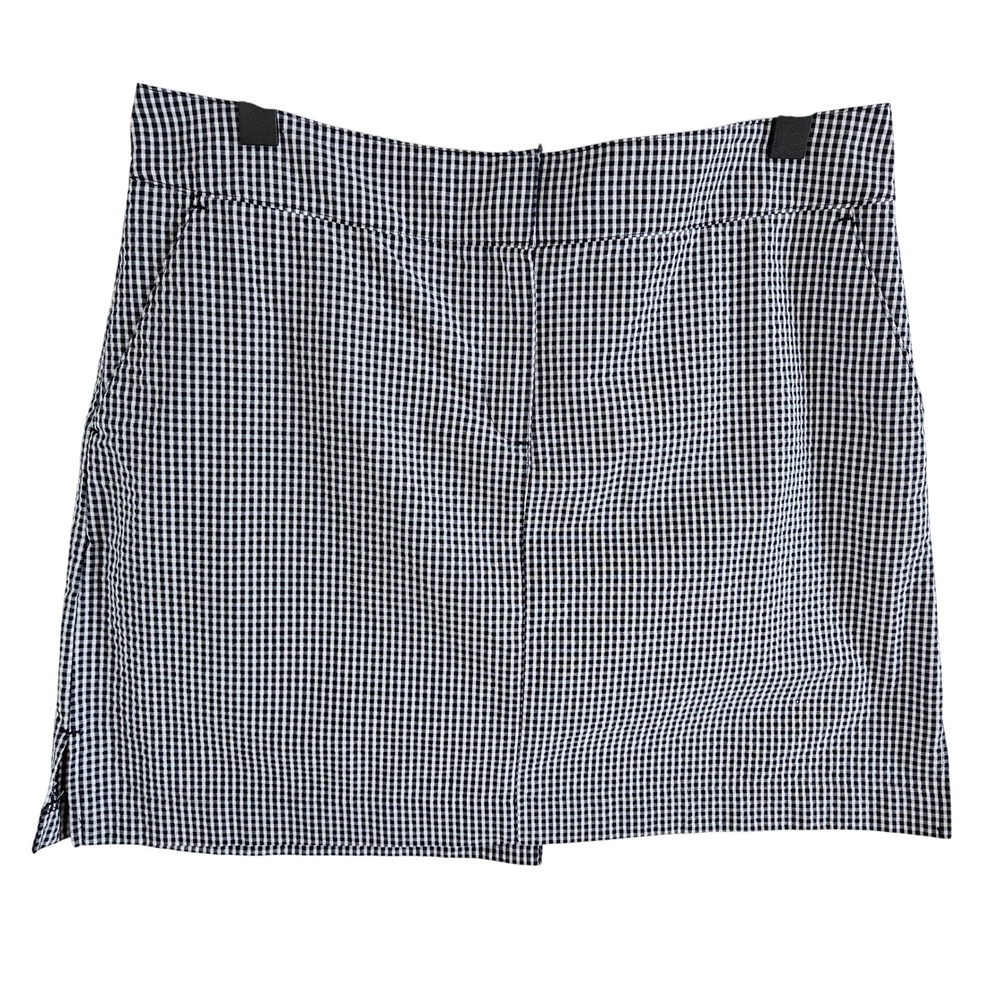 Izod Golf Woman Size 10 Skort Gingham Sport Tennis NWOT Logo Preppy Nautical